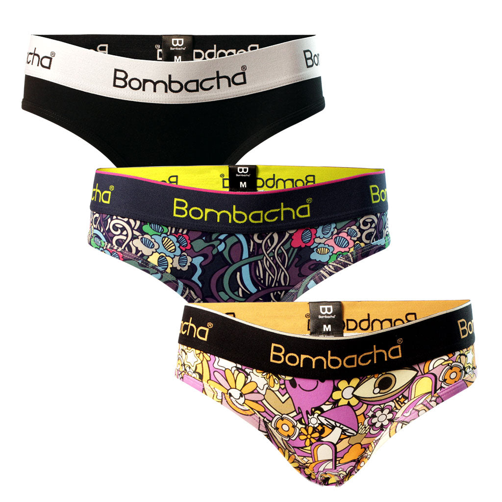 Pack 3 Calzón Bikini Trippy, Natura & Clásico
