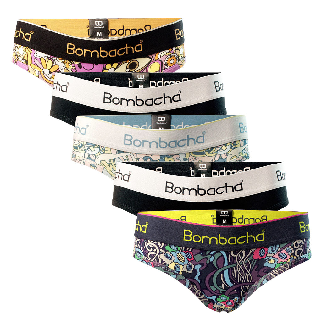 Pack 5 Calzón Bikini Diseño