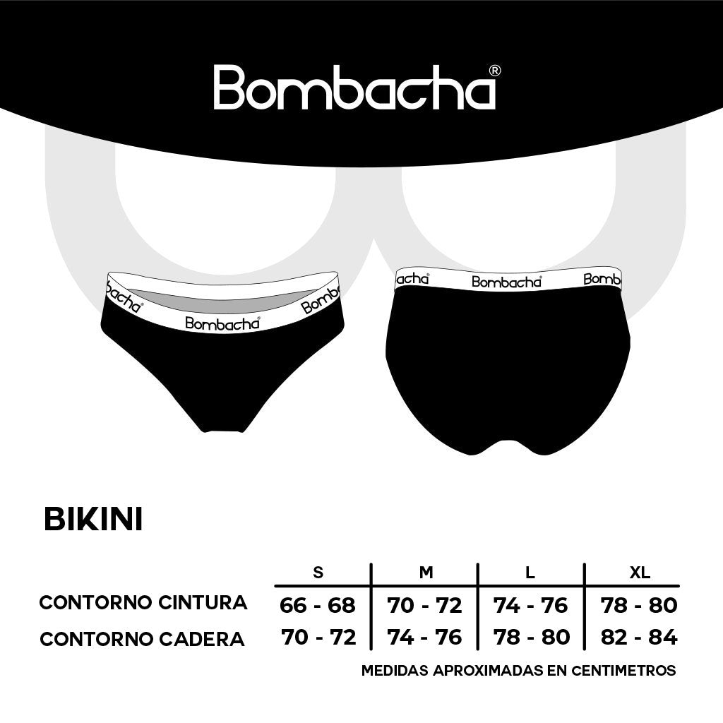 Pack 4 Calzón Bikini Diseño