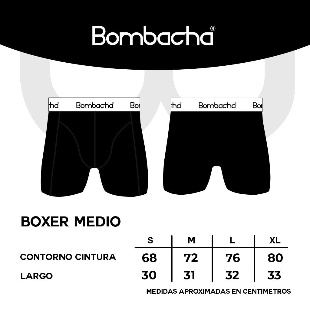 Pack 4 Bóxers Medio Diseño