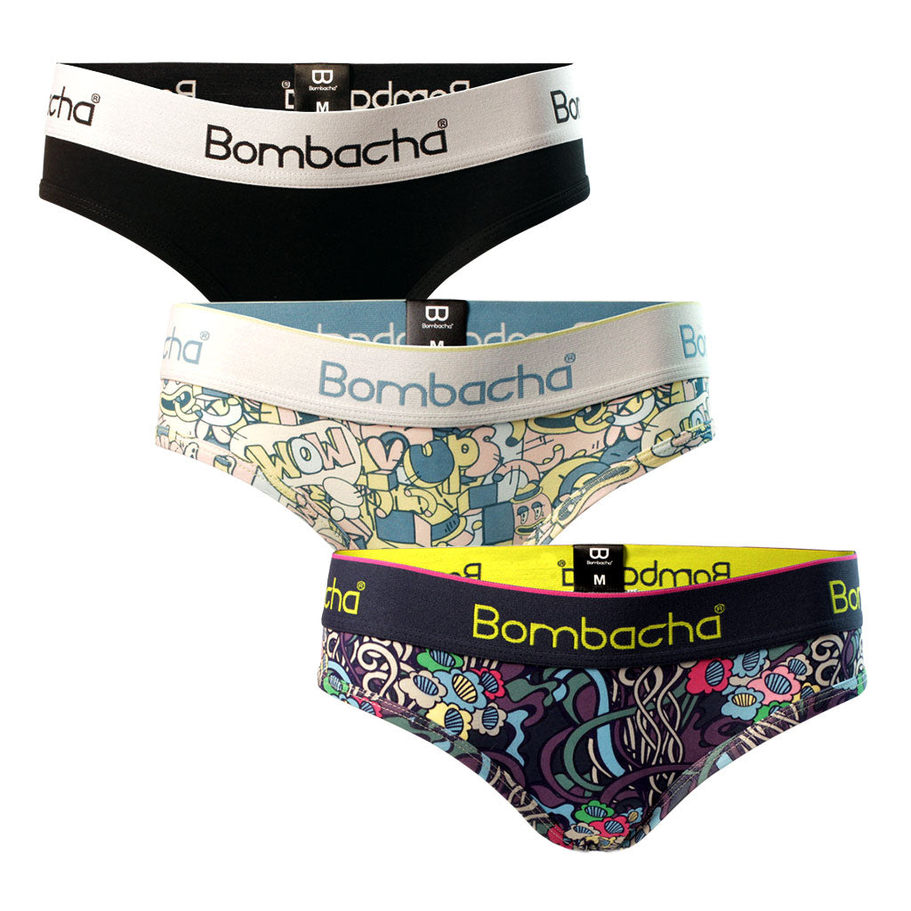 Pack 3 Calzón Bikini Natura, Arena & Clásico
