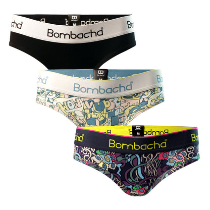Pack 3 Calzón Bikini Natura, Arena & Clásico